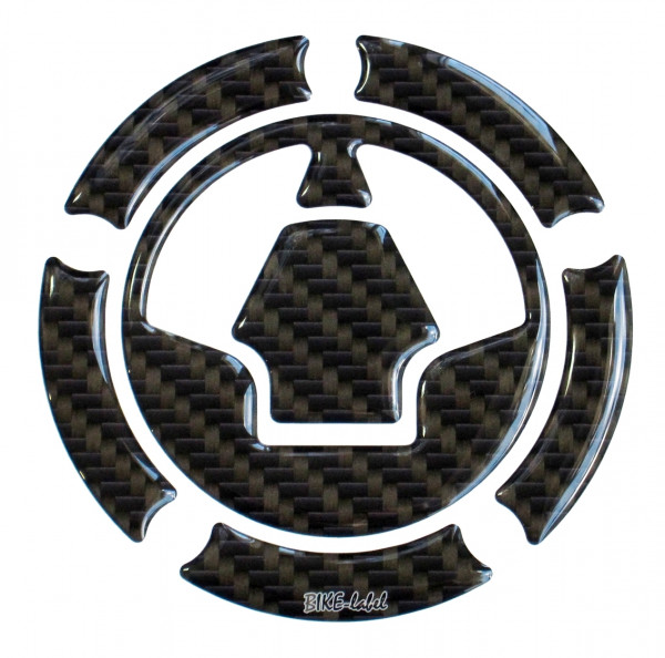 Tankdeckel Pad Tankschutz Carbon Braun universell kompatibel für Kawasaki