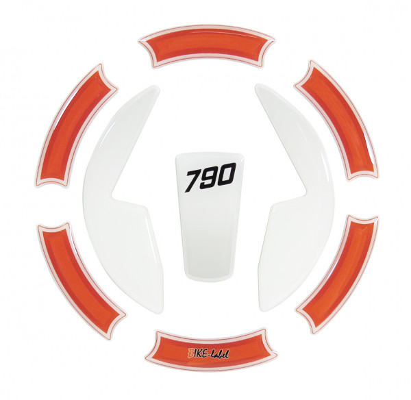 Tankdeckel-Pad Lackschutz Aufkleber passend für KTM 790 Duke - Styling Orange