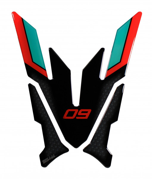 Tankpad 3D Schutz kompatibel mit Yamaha MT-09 Cyan Storm - ab BJ 2022