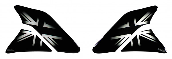 Motorrad Seitentankpad Kniepad 3D Aufkleber Union Jack Lackschutzfolie