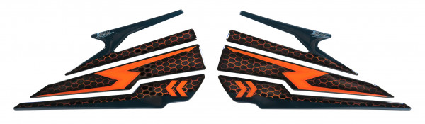 Seitentank Pad Motorrad Blau Orange kompatibel für KTM 1290 Super Duke R