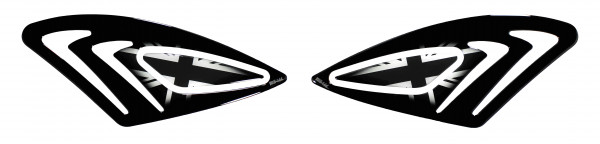 Motorrad Seitentankpad Kniepad 3D Aufkleber Union Jack Lackschutzfolie