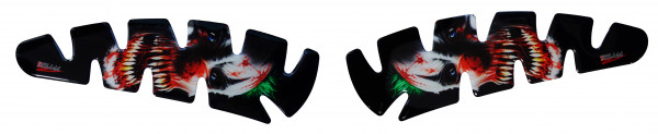 Seitentankpad Motorrad Kniepad 3D Gel Aufkleber Clown Joker Kratzschutz