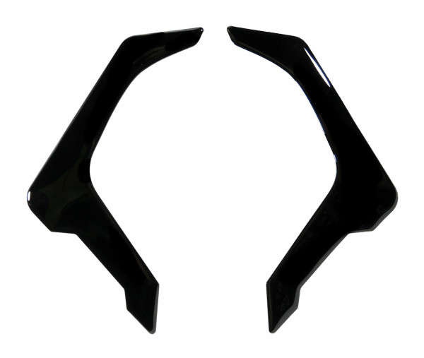 Dekor-Aufkleber uni schwarz Kühlerblende Black kompatibel für BMW R1200 GS