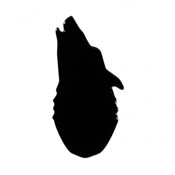 Tankpad 3D Gel Motorrad Aufkleber Silhouette Tiere Kratzschutz Schwarz