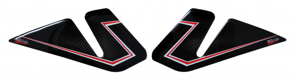 Seitentankpad Motorrad Carbon Rot kompatibel für Honda CBR 1000 RR Fireblade