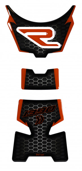 Tankpad Wabe Orange passend für KTM 1390 Super Duke R Tankschutz