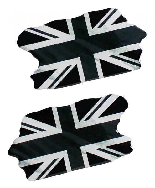 Union Jack 3D Deko Gel UK Flaggen Aufkleber Set für Auto Kfz Motorrad