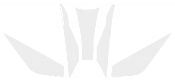 Motorrad Kneepad Tankpad Schutz Set transparent kompatibel für BMW R1200 GS