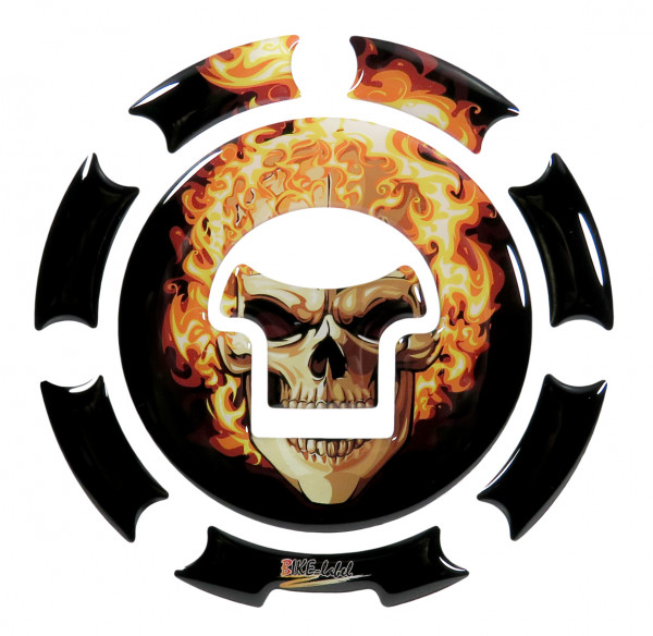 Tankdeckel Motorrad Pad Ghost Rider Totenkopf universell kompatibel für Honda