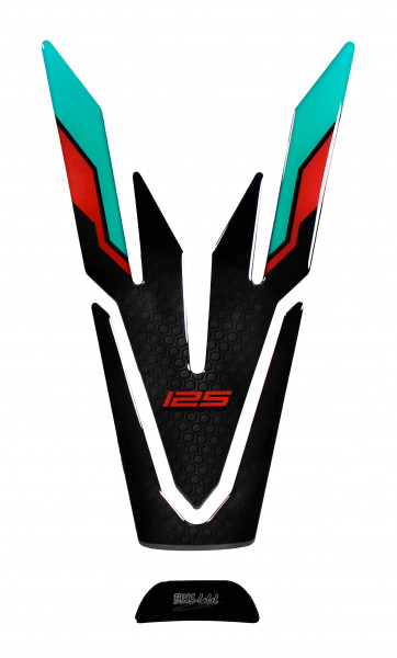 Tankpad 3D Schutz kompatibel mit Yamaha MT-125 Cyan Storm - ab BJ 2022
