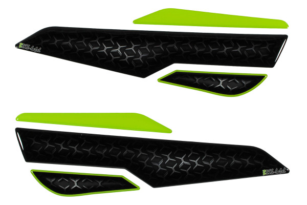Seitentank Pad Grün Schwarz Motorrad Schutz kompatibel für Kawasaki Z900
