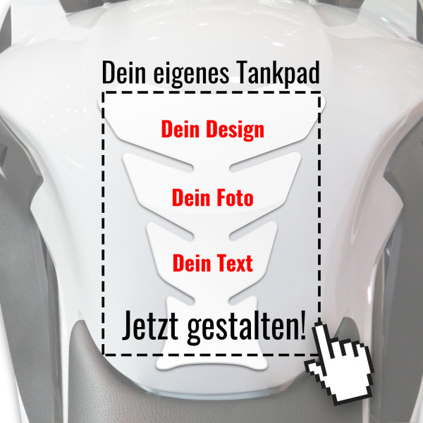 Wunsch Tankpad zum selber gestalten für dein Motorrad - selber gestalten