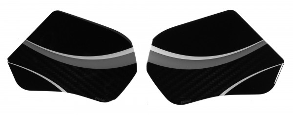 Seitentankpad Motorrad Aufkleber kompatibel für Honda CB750 Hornet Carbon Grau
