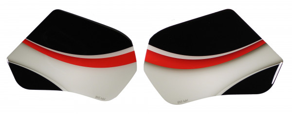 Gel Seitentankpad Aufkleber kompatibel für Honda CB750 Hornet weiß Stripes