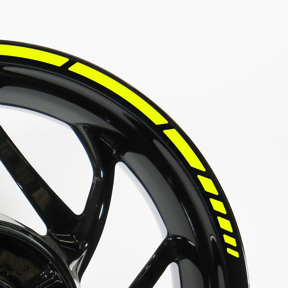 Neon Felgenrand GP Aufkleber-Set Auto und Motorrad