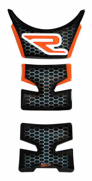 Motorrad Tankpad Lackschutz Orange Blau kompatibel für KTM 1290 Super Duke R