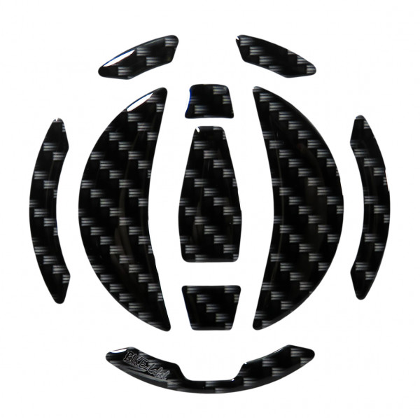 Motorrad Tankdeckel Carbonoptik Schwarz Druck universell kompatibel für Kawasaki