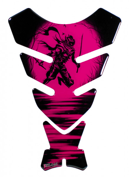 Tankpad 3D Motorrad Aufkleber - Ninja Rising Sun Pink Kratzschutzfolie