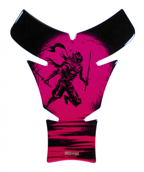 Tankpad 3D Motorrad Aufkleber - Ninja Rising Sun Pink Kratzschutzfolie