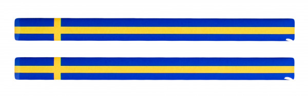 Schweden Flaggen Aufkleber 3D Deko Sticker Set für Auto Motorrad
