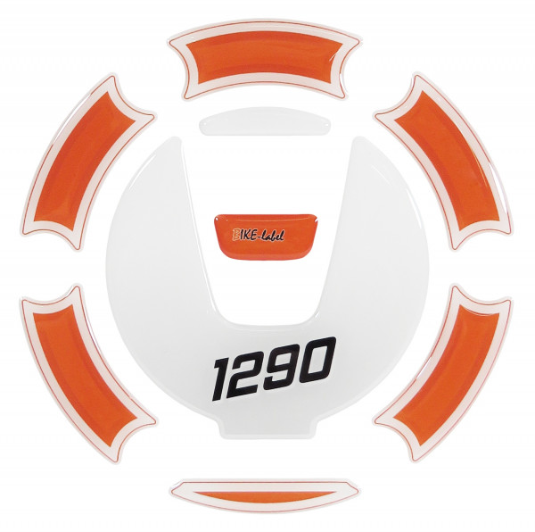 Tankdeckel-Pad Lackschutz Aufkleber passend für KTM 1290 Super Duke R / Super Adventure R+S - Styling Orange