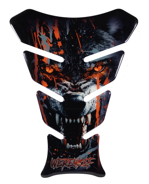 Motorrad Lackfolie Kratzschutz 3D Aufkleber Schutzsticker Pad Werewolf