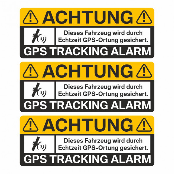 GPS Auto Aufkleber Tracking Alarm Anti Diebstahl für Fensterscheibe innenklebend 3 Stück