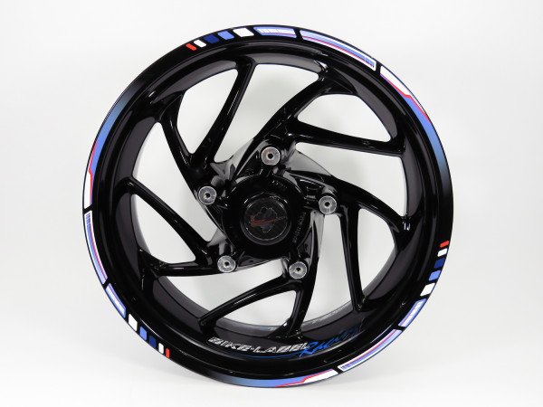 Felgenrand Aufkleber 16 17 18 Zoll für Motorrad Auto Felgen Blau