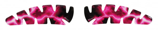 Seitentankpad Motorrad Kniepad 3D Aufkleber Blitz Pink Lila Kratzschutz