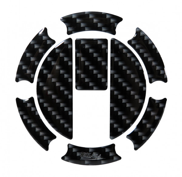 Tankdeckel Pad Carbon-Optik Schwarz Druck universell kompatibel für Triumph