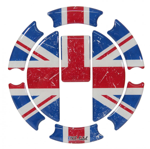 Schutzaufkleber Tankdeckel Pad Union Jack kompatibel für Triumph Motorrad