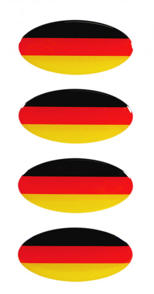 Deutschland Flaggen Aufkleber 3D Deko Sticker Set für Auto Kfz Motorrad