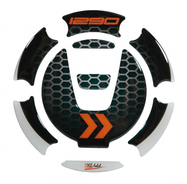 Motorrad Tankdeckel Gelpad Aufkleber grau kompatibel für KTM 1290 Super Duke R