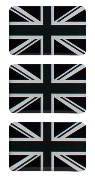 Union Jack 3D Deko Gel UK Flaggen Aufkleber Set für Auto Kfz Motorrad