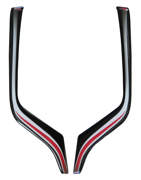 Sozius Dekor Kit Motorrad Haltegriff Carbon rot kompatibel für Honda Africa Twin