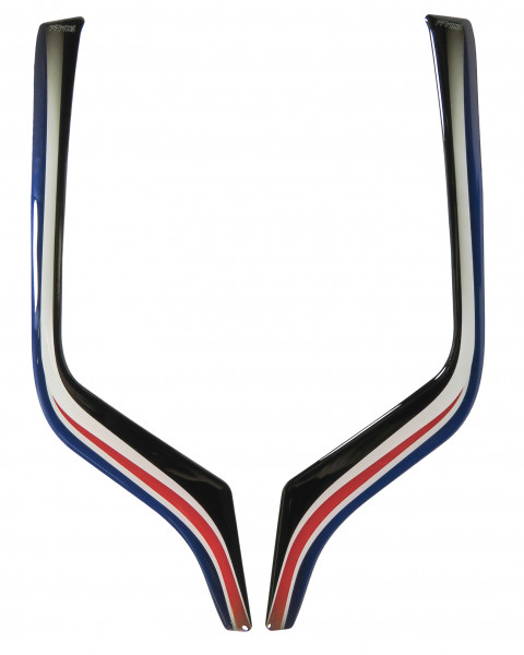 Dekor Grafik Kit Motorrad Carbon blau Sozius kompatibel für Honda Africa Twin