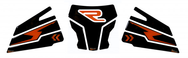 Kneepad / Tankpad Set Mottorrad schwarz kompatibel für KTM 1290 Super Duke R
