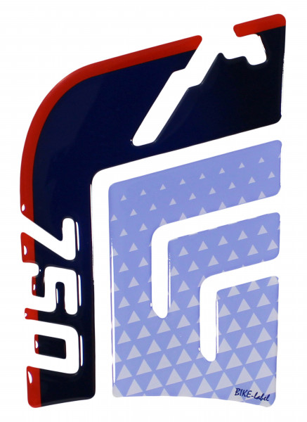 Tankpad Gel Aufkleber Motorrad kompatibel für Transalp XL 750 Honda blau