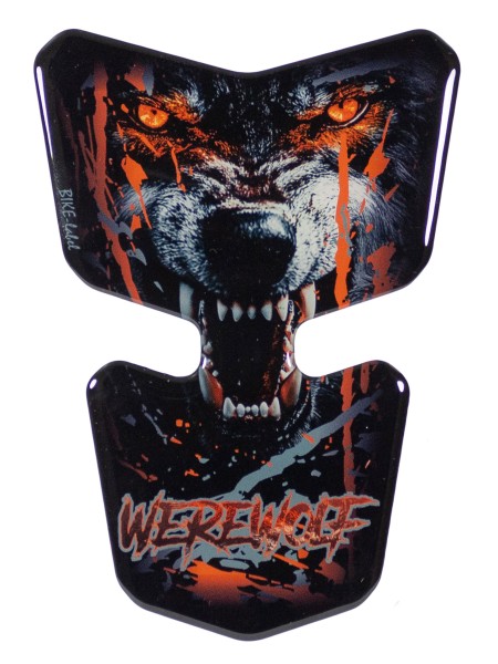 Motorrad Lackfolie Kratzschutz 3D Aufkleber Schutzsticker Pad Werewolf