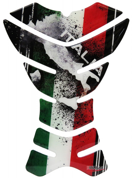 Tankpad 3D Motorrad Gel Aufkleber Italien Flagge Lackschutz Tankschutz
