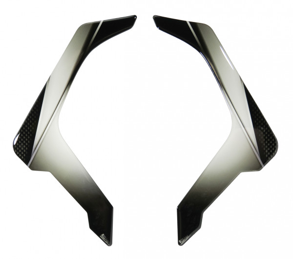 Dekor-Aufkleber Carbon Optik Druck Kühlerblende Carbon kompatibel für BMW R1200 GS