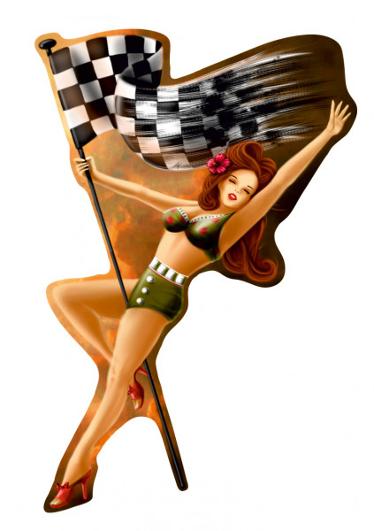 Deko Aufkleber Sticker Folie Pin Up Girl Old School Motorrad Auto