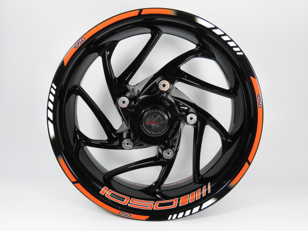 Felgenrand + Felgenbett Aufkleber 17-21 Zoll kompatibel für KTM 1050 Adventure