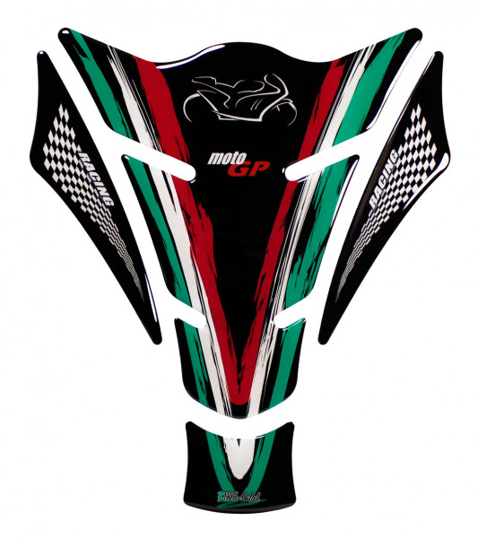 Tankpad 3D Motorrad Gel Aufkleber Italien Flagge Lackschutz Tankschutz
