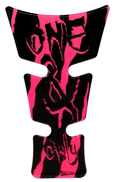 Tankpad 3D Motorrad Aufkleber Monster Neon Pink Lackschutz Tankschutz