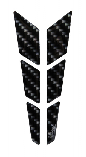 Dekor Protektorsticker Aufkleber Carbon-Optik Schwarz Black Druck Kratzschutz