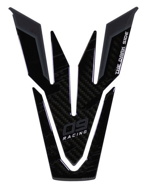 Tankpad Aufkleber 3D schwarz kompatibel mit Yamaha MT-09 Tech Black - MY 2024