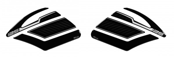 Kneepad Schutz kompatibel mit Yamaha MT-125 in Carbon Optik ab BJ 2022