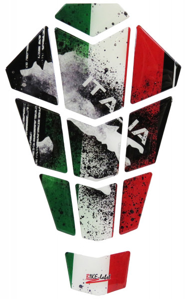 Tankpad 3D Motorrad Gel Aufkleber Italien Flagge Lackschutz Tankschutz